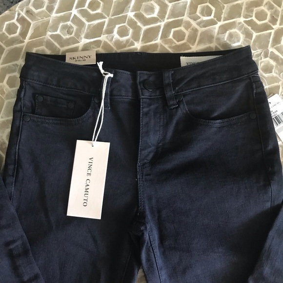 NEW!  Vince Camuto 5-pocket jet black skinny jeans - Picture 4 of 6